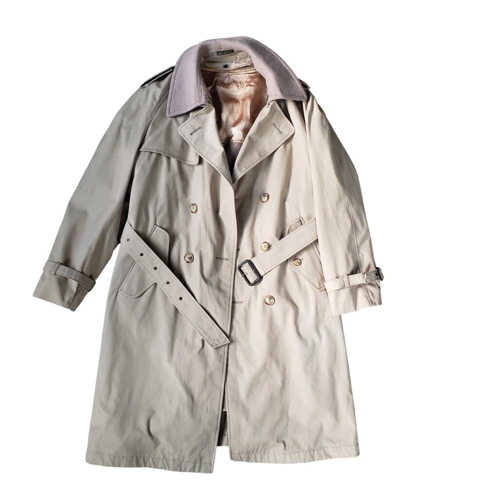 Vintage Trench Coat Bradley Jons for Gruner & Co Wool Lined 40R